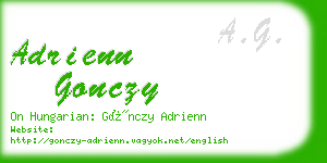 adrienn gonczy business card